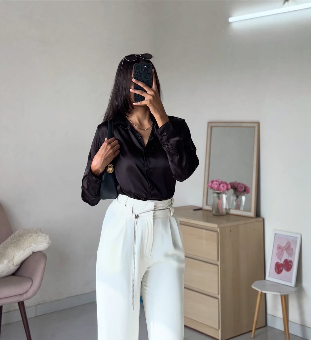 5 Love Satin Shirt - Image 1